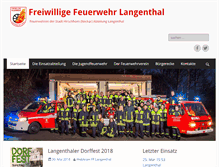 Tablet Screenshot of feuerwehr-langenthal.de